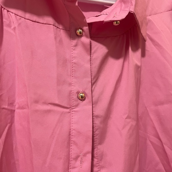Pink Button-Up Blouse - Picture 2 of 2